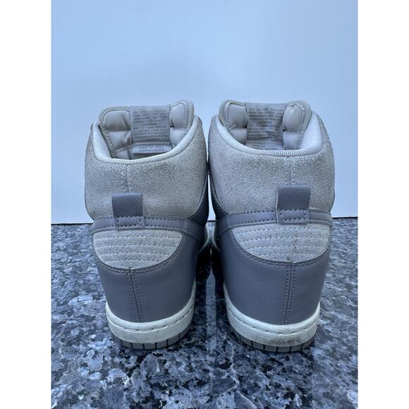 Nike Dunk Sky Hi Women's US Size 7 (528899-005) Gray Hidden Wedge Heel Shoes - Picture 7 of 12